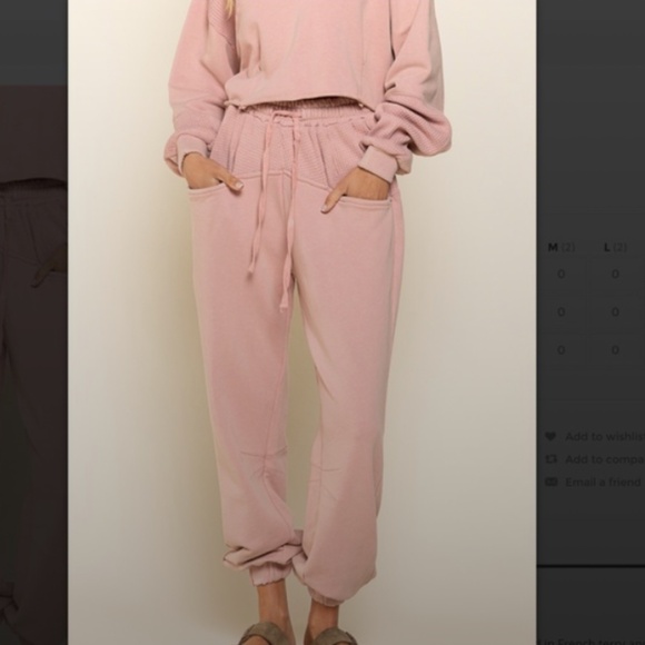 POL Pants - 🛍️POL French Terry Joggers Pants Rose
